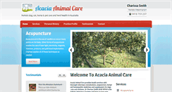 Desktop Screenshot of acaciaanimalcare.com